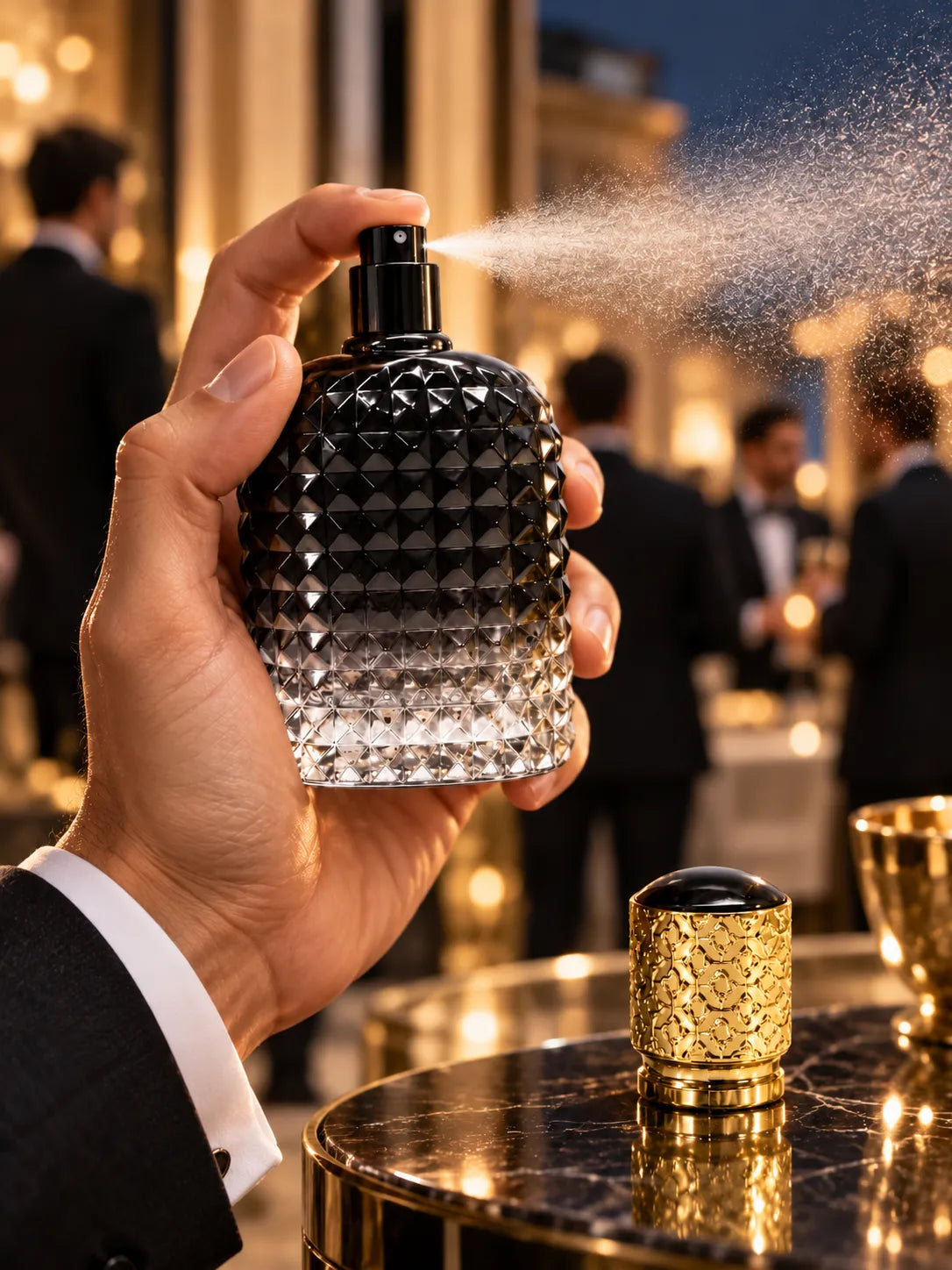 Diamond Glass Bottle