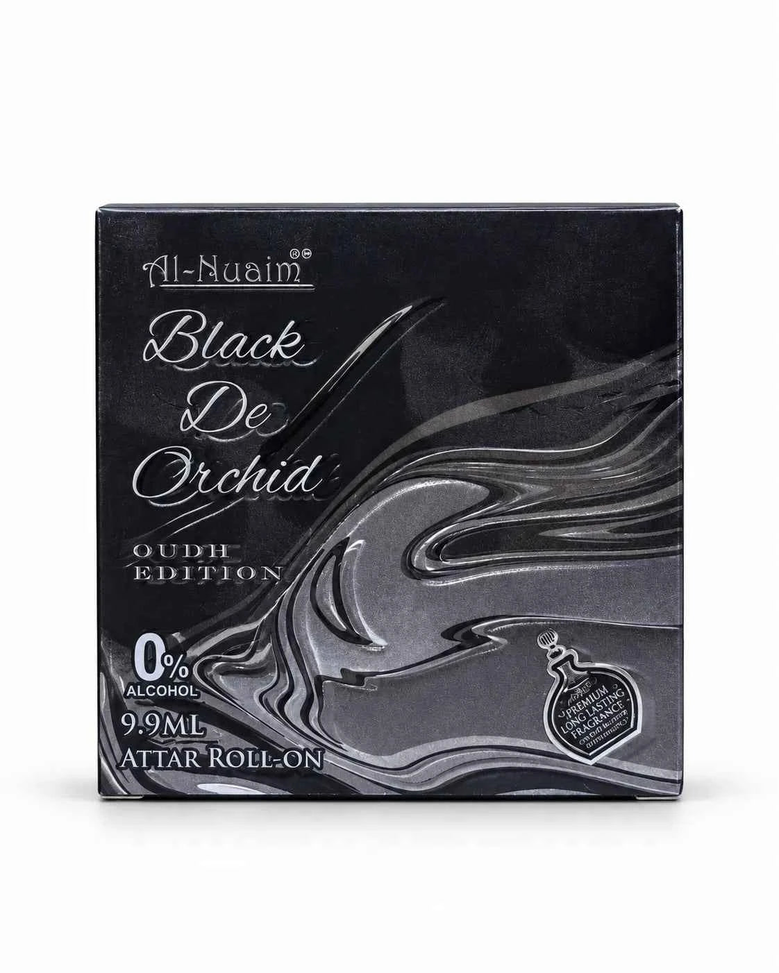 Al-Nuaim Black De Orchid Oudh Edition Attar Roll-On 9.9ml (Premium Series)