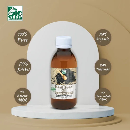 Basil Seeds Carrier Oil - BioShop™ Pakistan