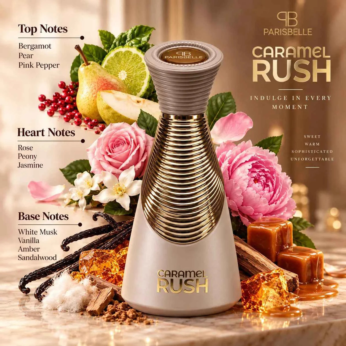 ParisBelle Caramel Rush Extrait De Parfum 100ml