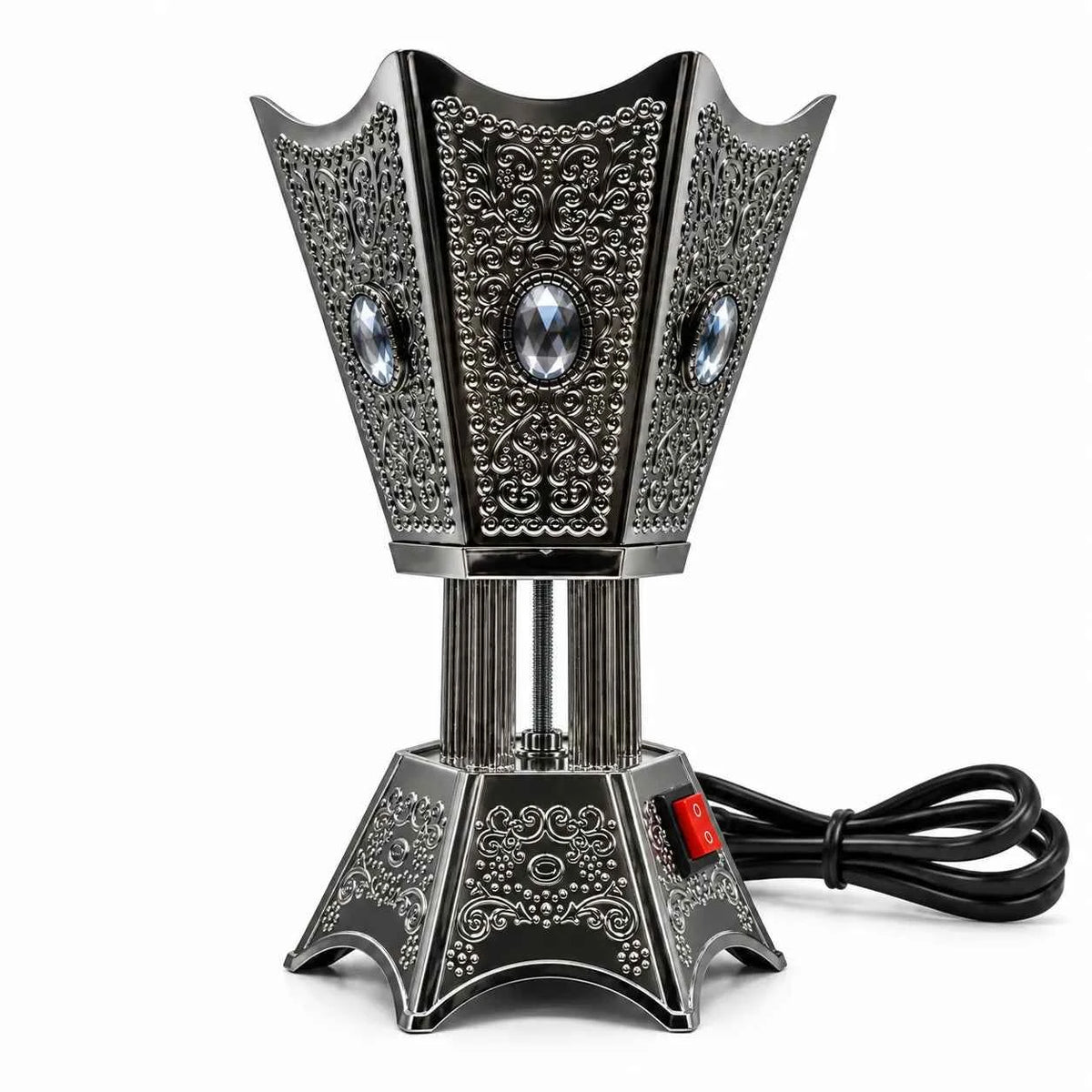 Electric Bakhoor Burner – Decorative Metal Incense & Oud Burner