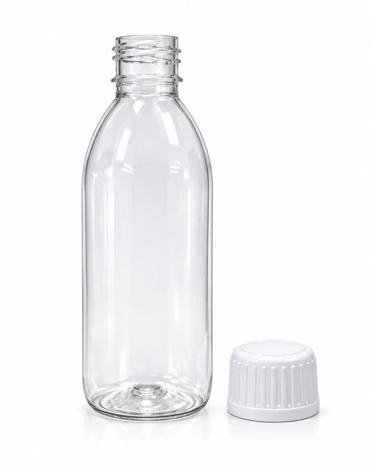 Clear 120ml PET bottle for toner, shampoo and DIY formulations