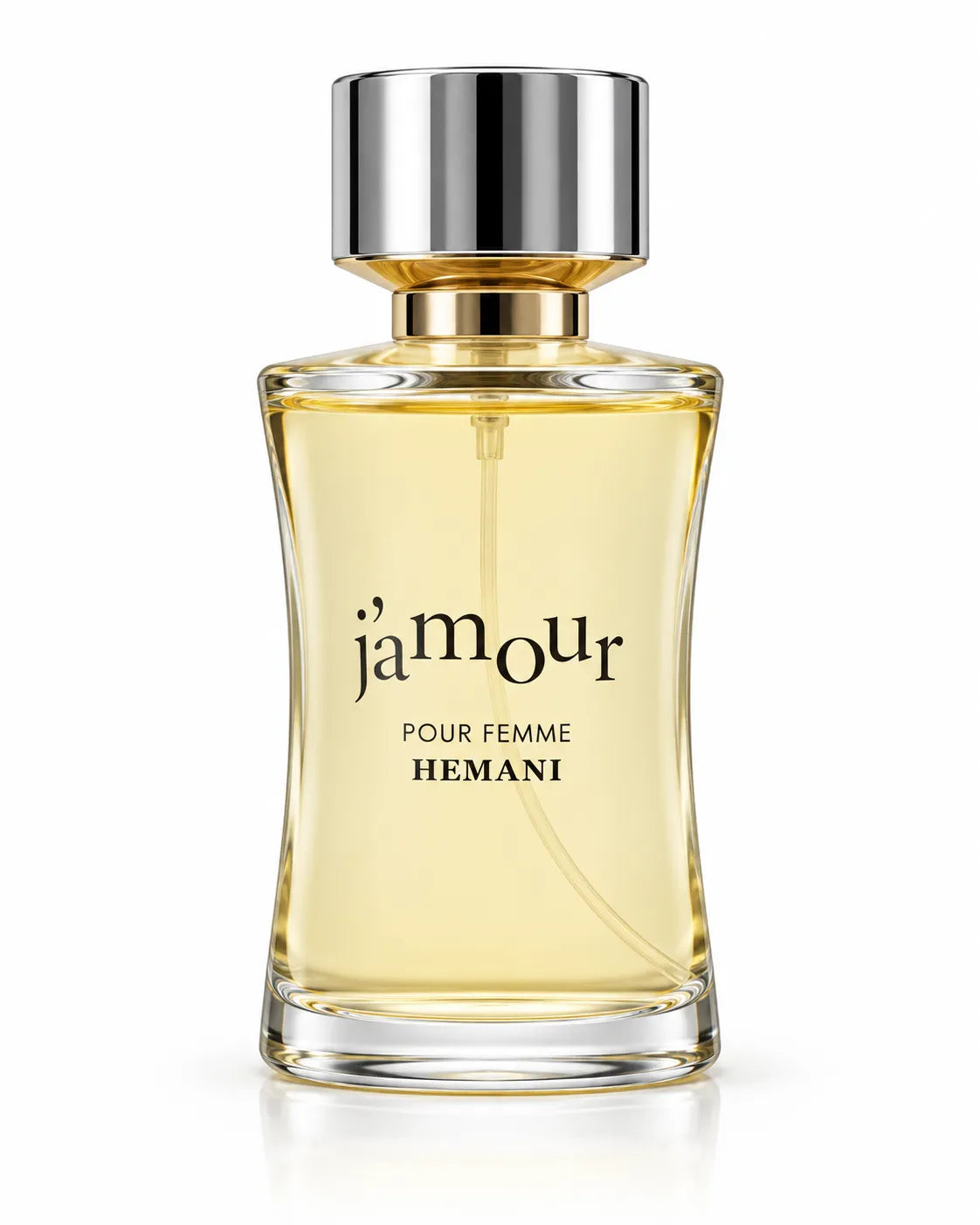 Hemani Ja’mour Eau De Toilette 100ml bottle with white and gold box