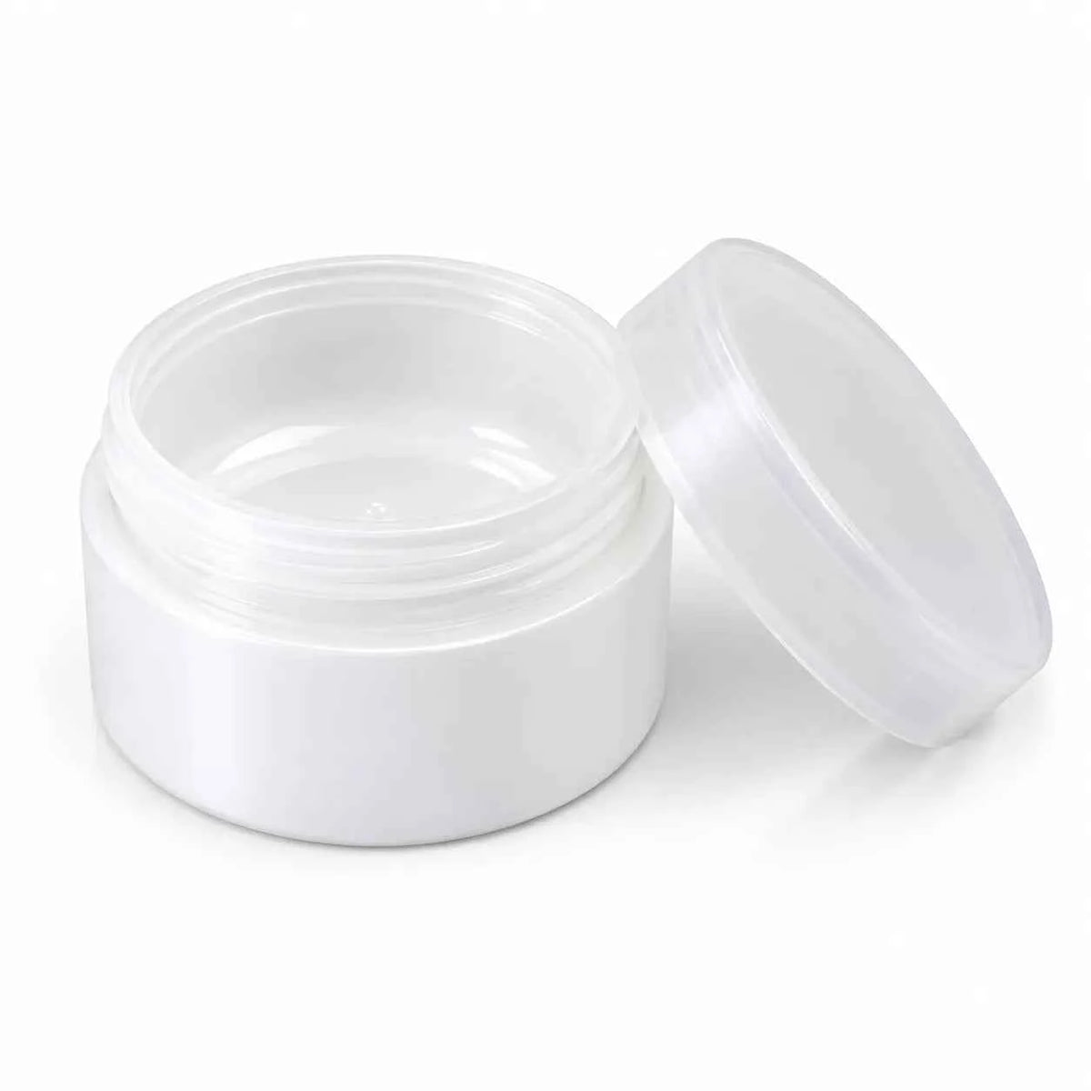 100ml Empty Cosmetic Plastic Jar with Inner Lid (Wide Mouth) Jar