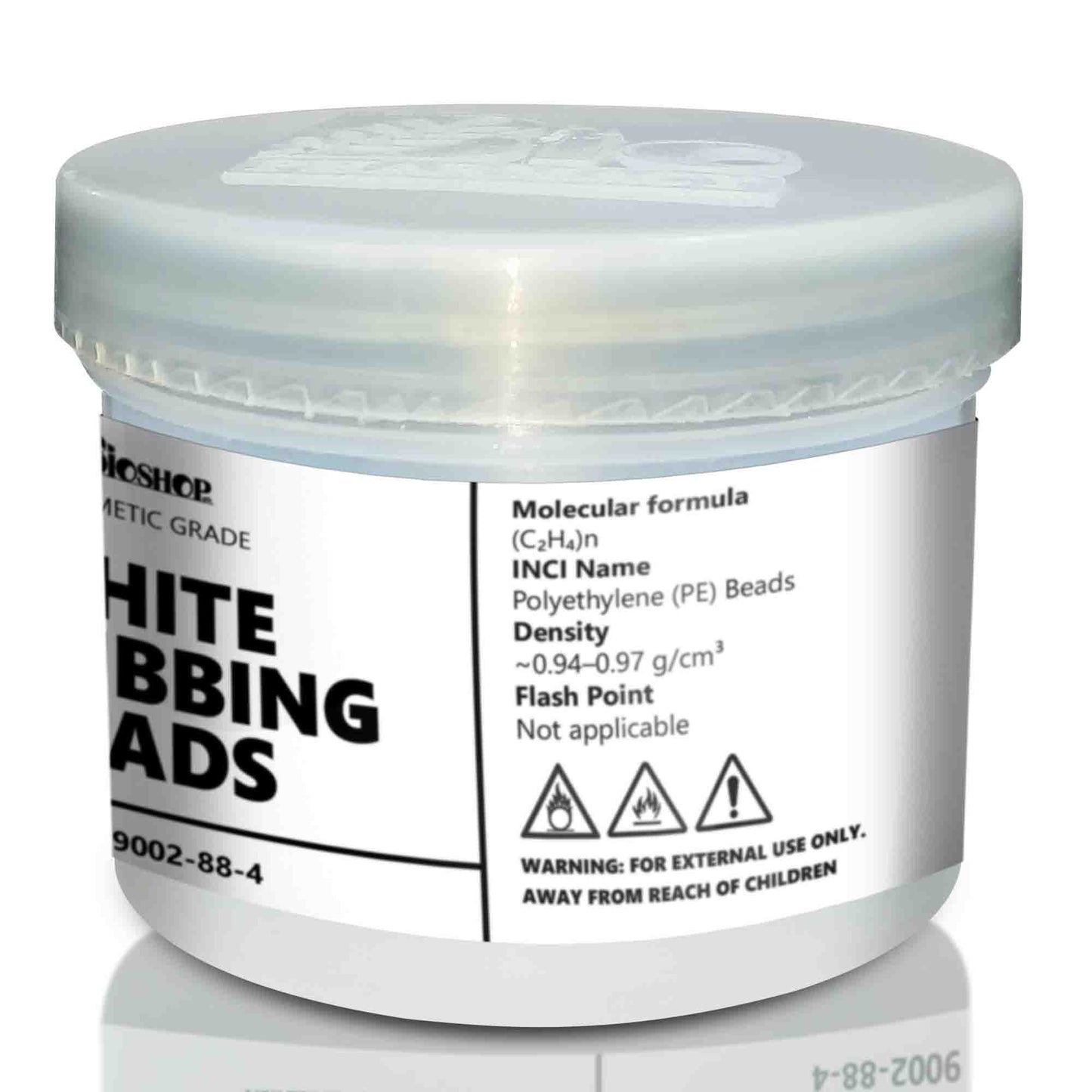 White Scrubbing Beads