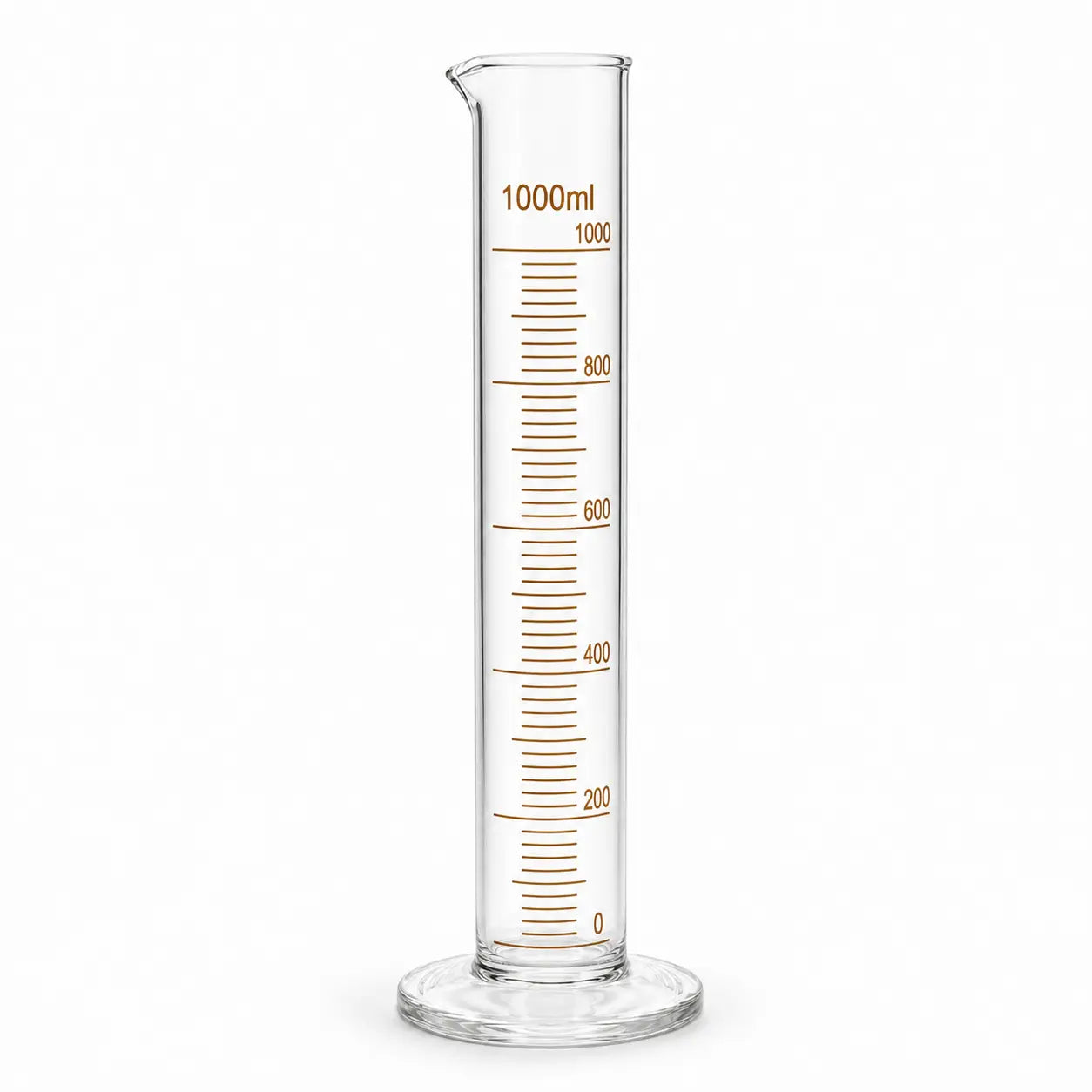 1000ml glass measuring cylinder for large batch perfume making, cosmetic formulation and lab measurement
