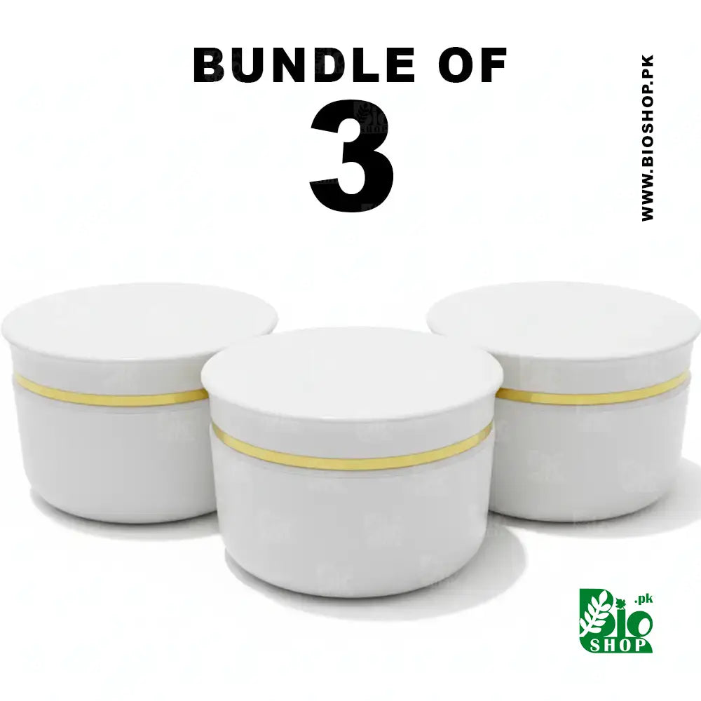 100ml Premium White Cosmetic Jar with Flared Overhanging Lid & Inner Seal