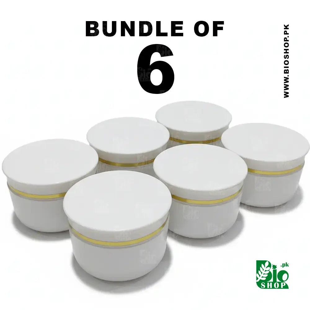 100ml Premium White Cosmetic Jar with Flared Overhanging Lid & Inner Seal