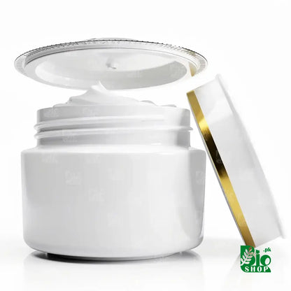 100ml Premium White Cosmetic Jar with Flared Overhanging Lid & Inner Seal