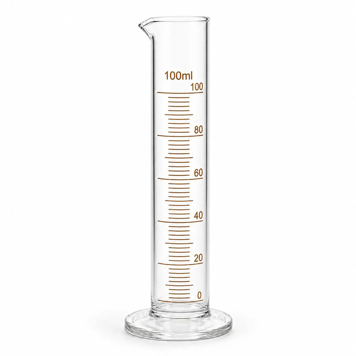 100ml glass graduated measuring cylinder for perfume making, cosmetic formulation and laboratory use