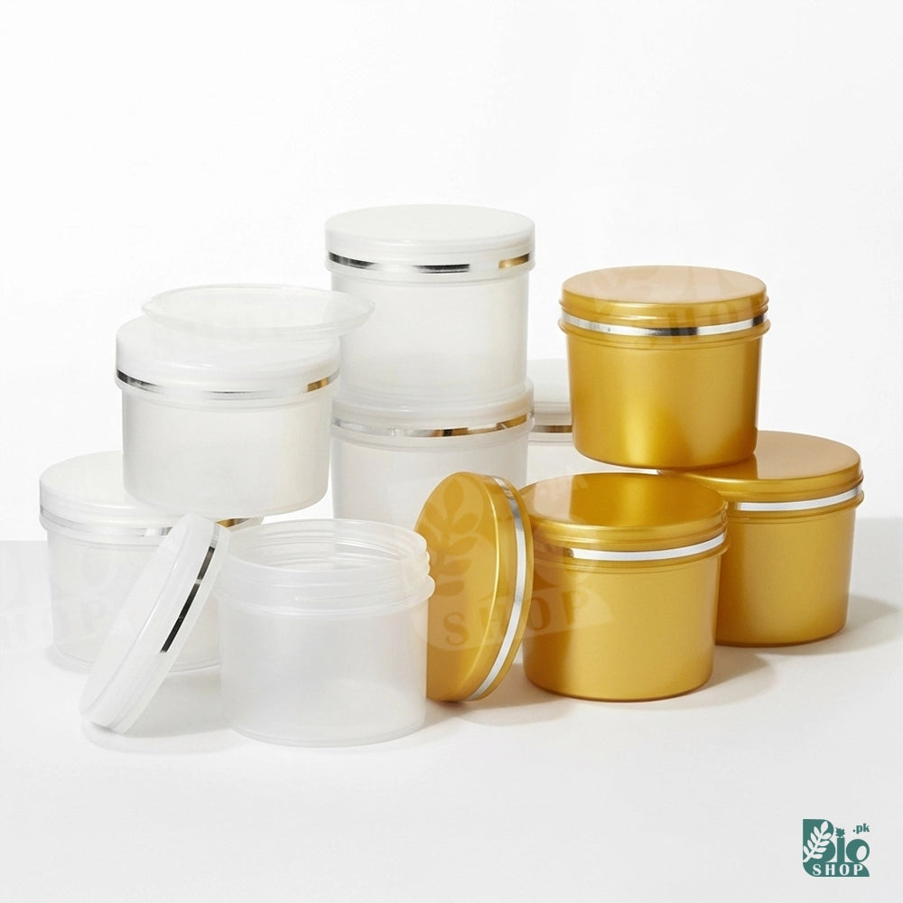 100ml Empty Cosmetic Plastic Jar with Inner Lid (Leak-Proof) – Multiple Colors