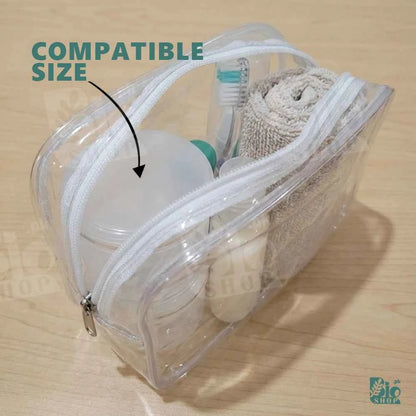 50ml Empty Cosmetic Plastic Jar with Inner Lid – White & Translucent