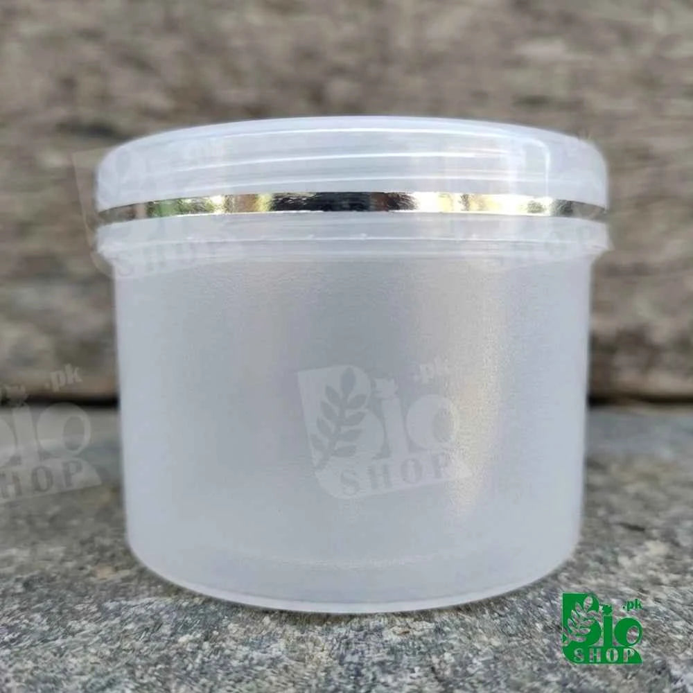 50ml Empty Cosmetic Plastic Jar with Inner Lid – White & Translucent