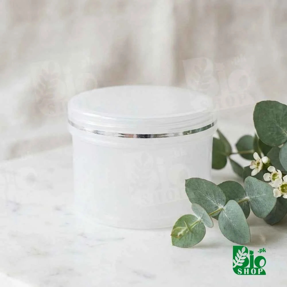 50ml Empty Cosmetic Plastic Jar with Inner Lid – White & Translucent