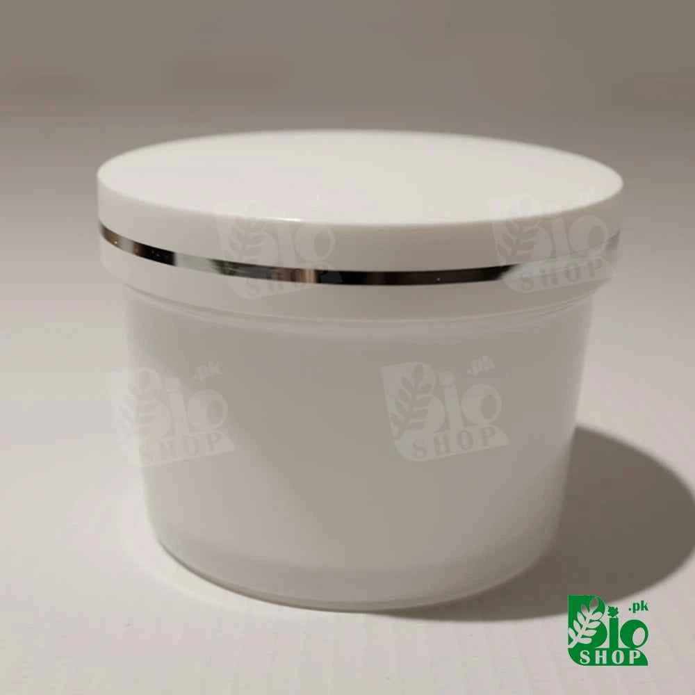 50ml Empty Cosmetic Plastic Jar with Inner Lid – White & Translucent