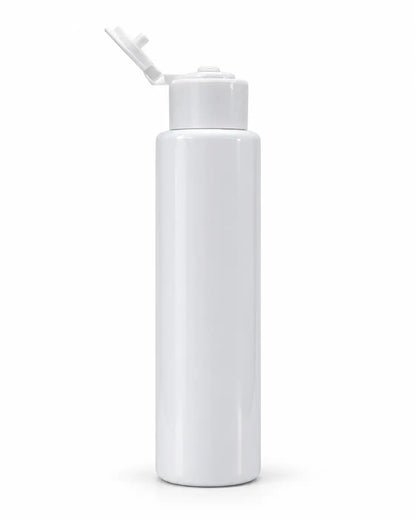 100ml black PET flip top bottle with white cap for shampoo and lotion packaging