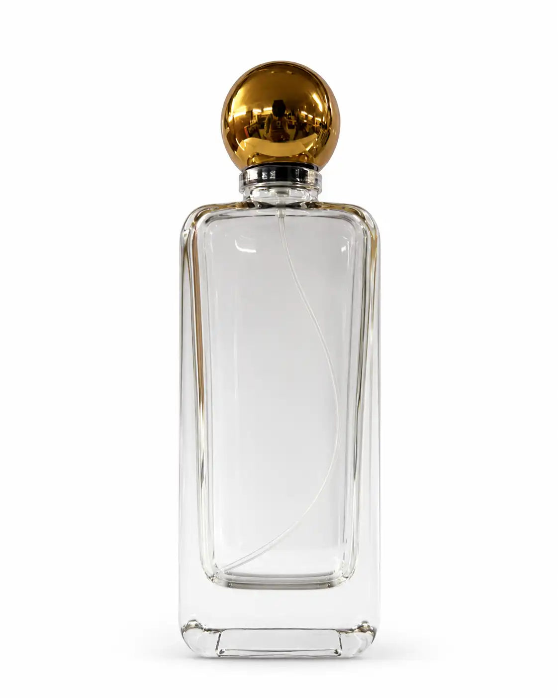 Premium 100ml crimp perfume bottles with ball caps for perfume packaging