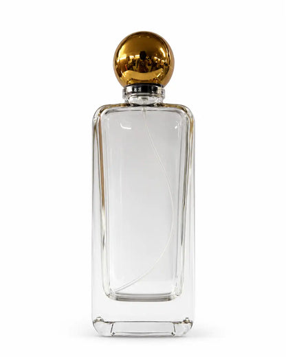 Premium 100ml crimp perfume bottles with ball caps for perfume packaging