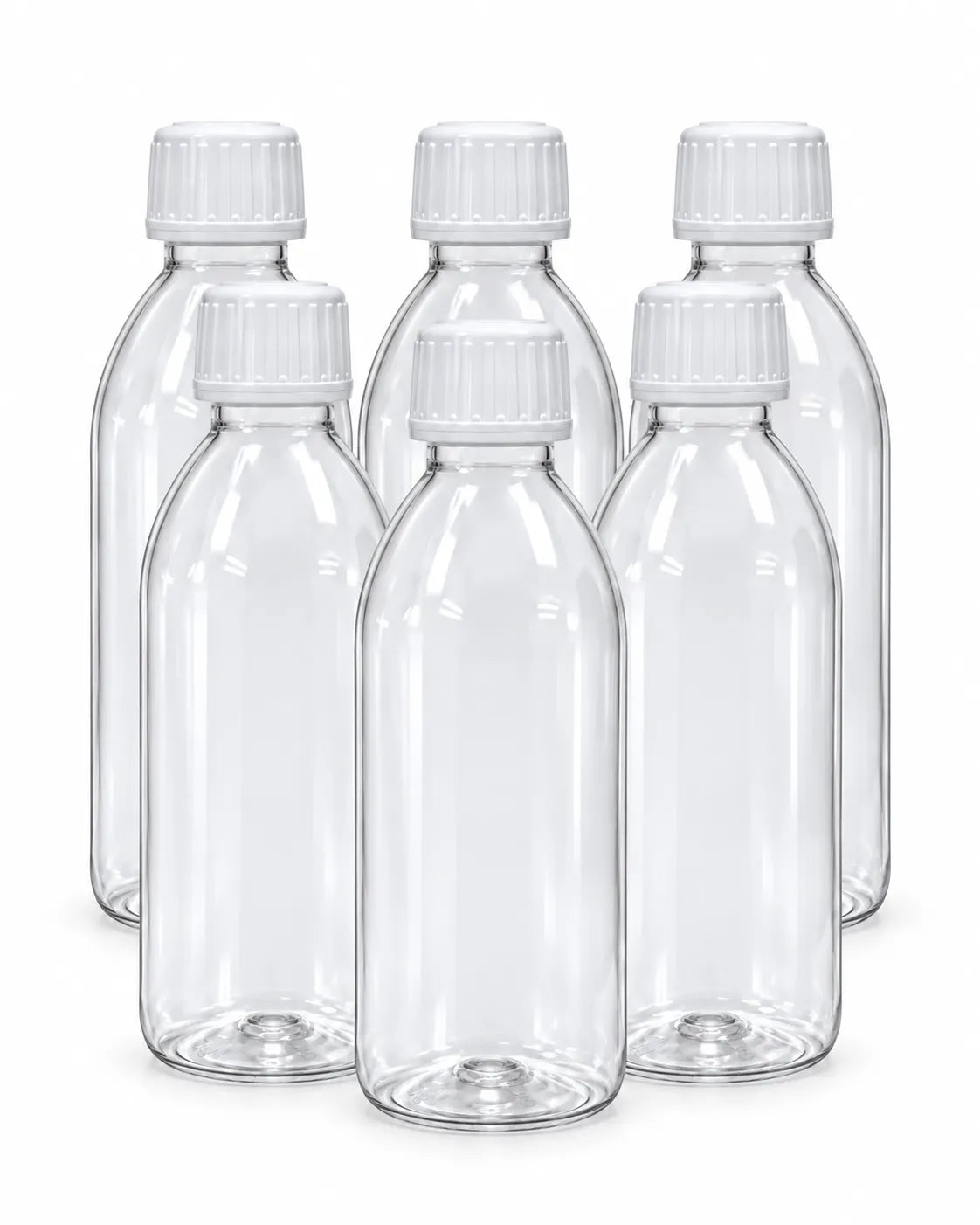 120ml empty plastic bottle with white cap for cosmetic and liquid packaging