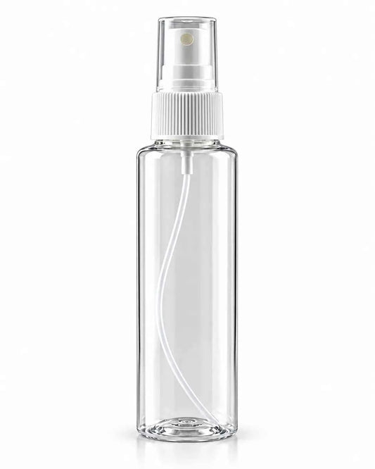 Imported Clear Fine Mist Spray Bottle with White Pump – 150ml