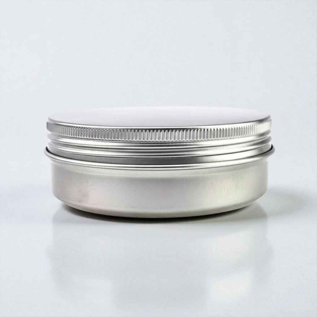 Aluminium Tin Containers – 15g & 50g Silver mate Colour| Premium Cosmetic & Balm Packaging