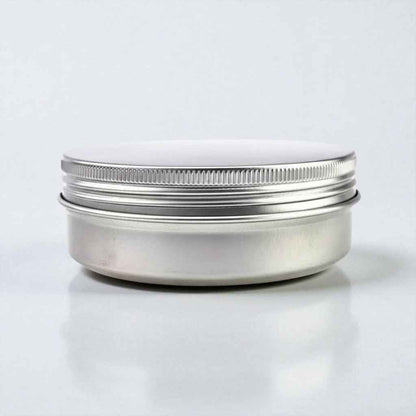 Aluminium Tin Containers – 15g & 50g Silver mate Colour| Premium Cosmetic & Balm Packaging
