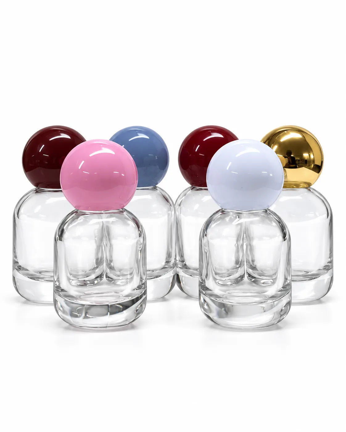 15ml empty glass perfume bottles with colorful round ball caps – Bio Shop™ Pakistan