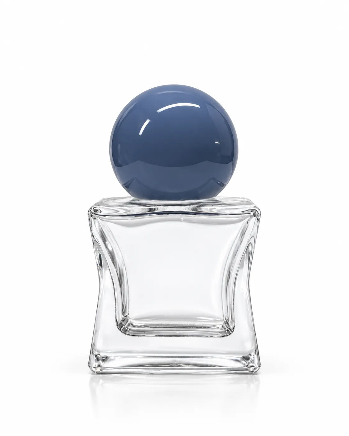 15ml transparent perfume bottle with blue round ball cap

