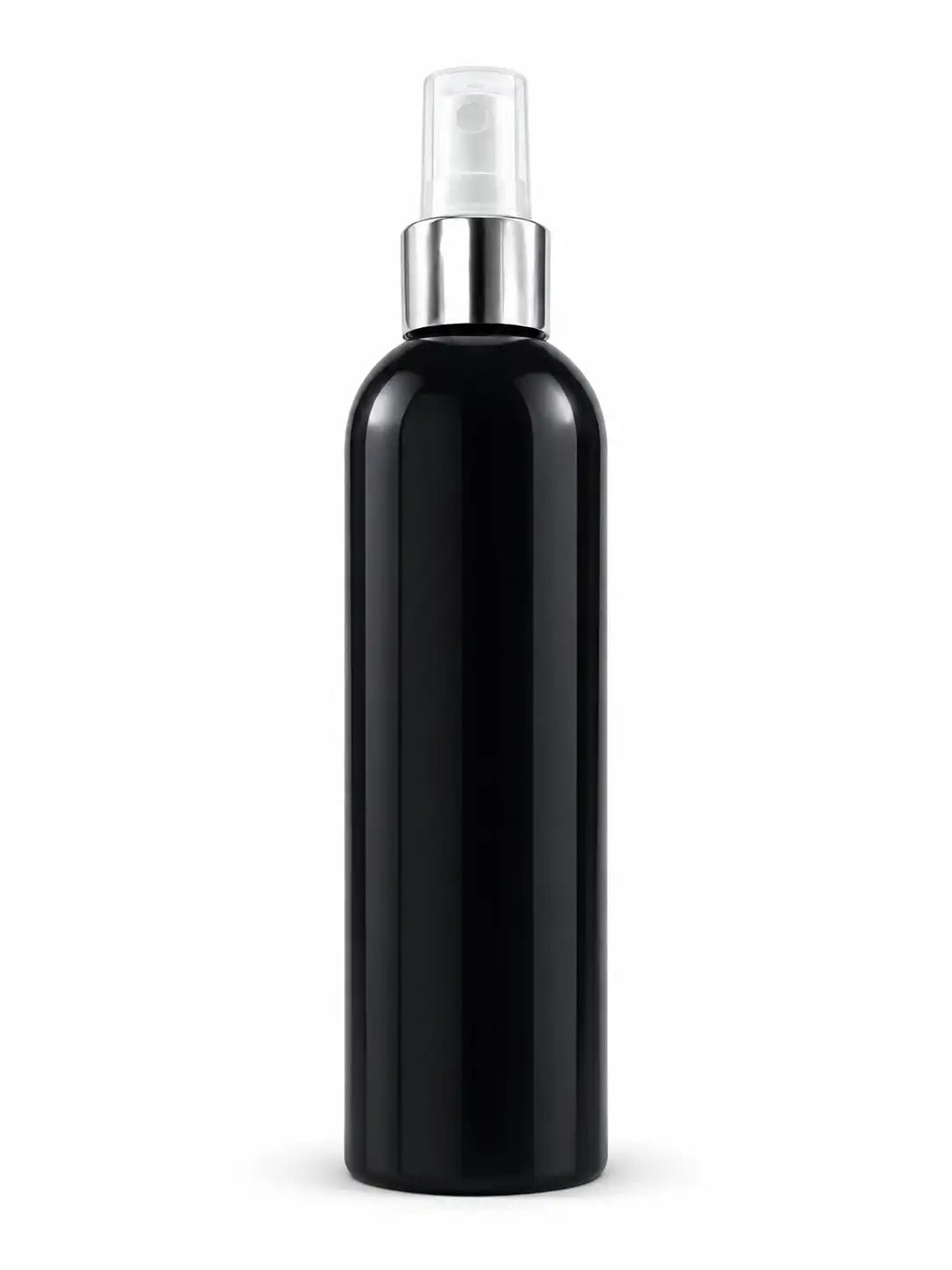 250mlblackfinemistspraybottlewithsilvercollar