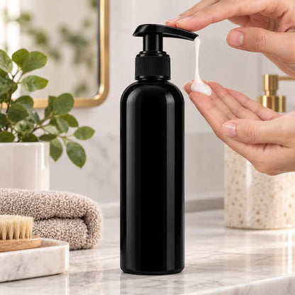 Refillable 250ml pump bottle for salon and spa products