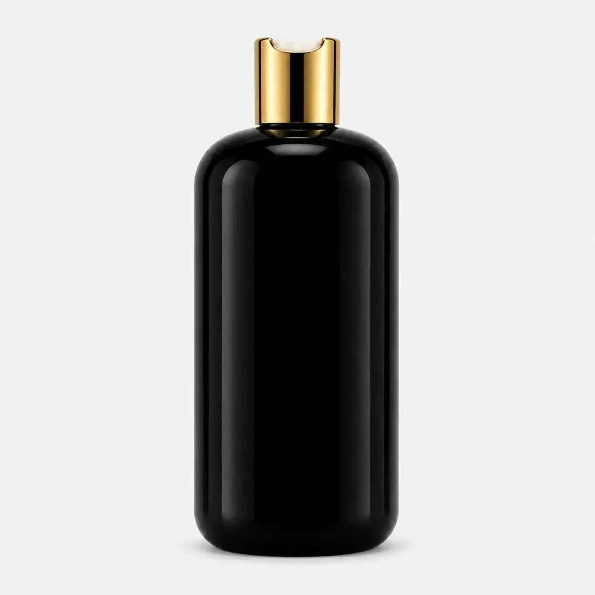 300ml PET Cosmetic Bottle with Silver & Golden Cap