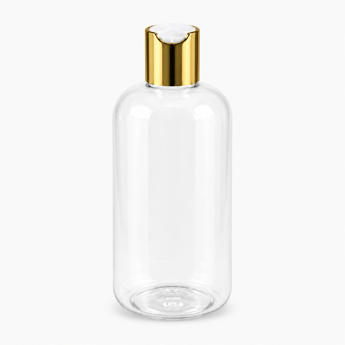 300ml_Black_PET_Bottle_with_White_Flip_Top_Cap