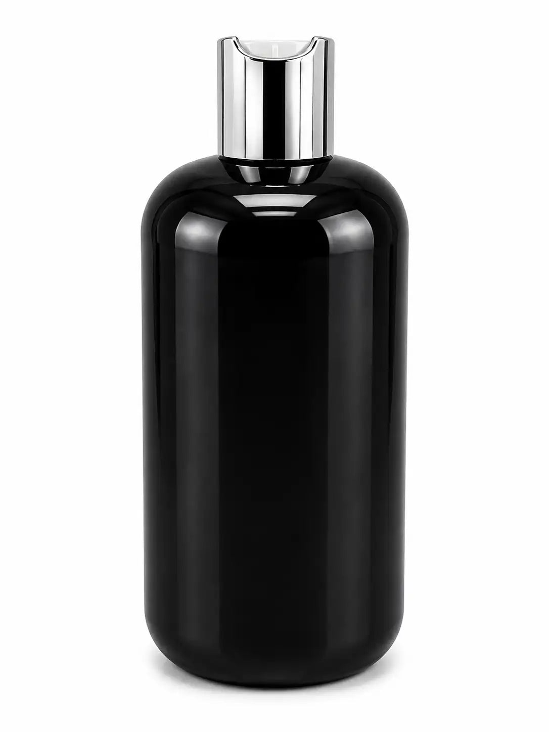 300ml Clear PET Bottle with Silver Press Top Cap