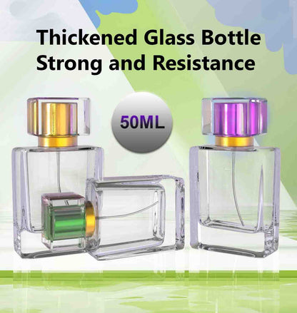 50 ml Empty Perfume Bottle – Refillable Glass Bottle for DIY Perfumes