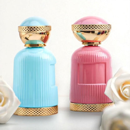 50ml Luxury High-Quality Glass Empty Perfume Bottle with Dome-Shaped Gold-Bottomed Cap