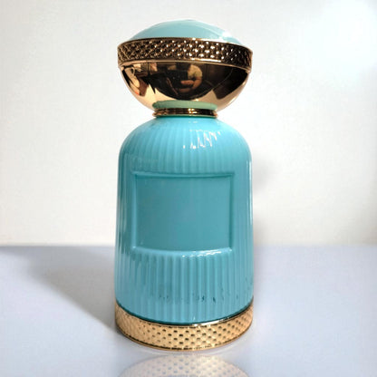 50ml Luxury High-Quality Glass Empty Perfume Bottle with Dome-Shaped Gold-Bottomed Cap