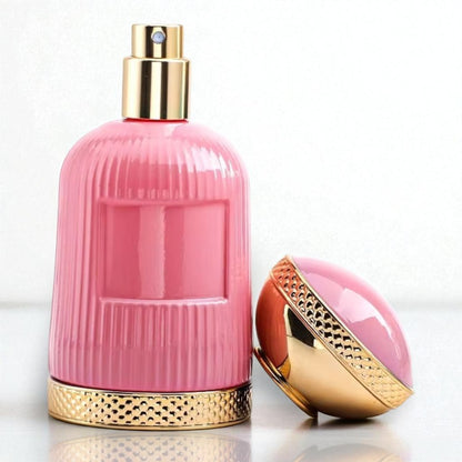 50ml Luxury High-Quality Glass Empty Perfume Bottle with Dome-Shaped Gold-Bottomed Cap