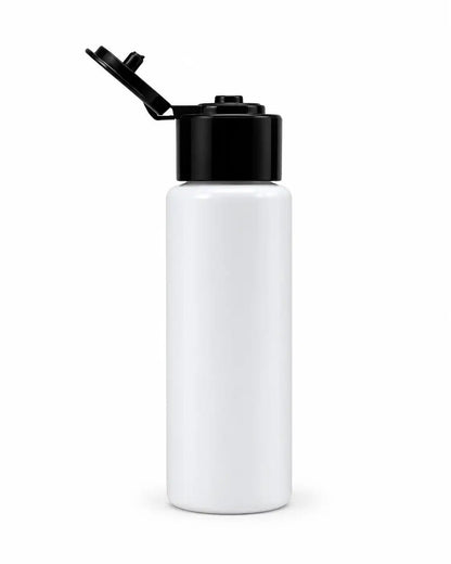 50ml white bottle with black flip top cap