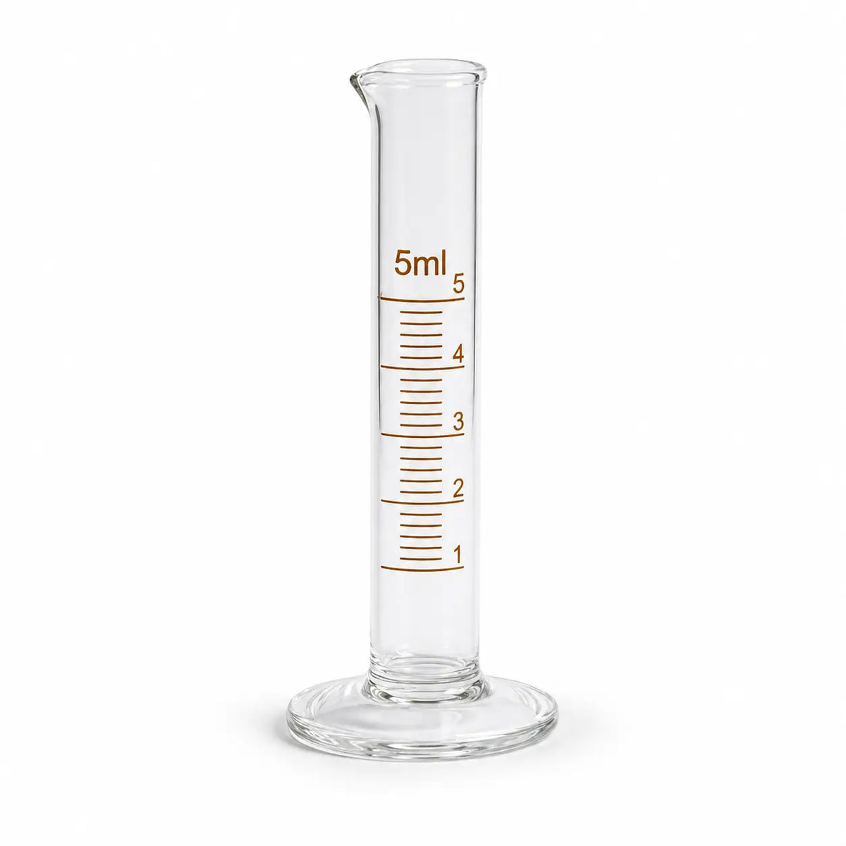 5ml glass measuring cylinder for perfume making, essential oils and cosmetic formulation at Bio Shop Pakistan