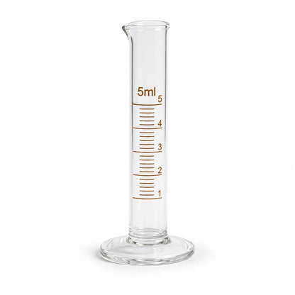 5ml glass measuring cylinder for perfume making, essential oils and cosmetic formulation at Bio Shop Pakistan