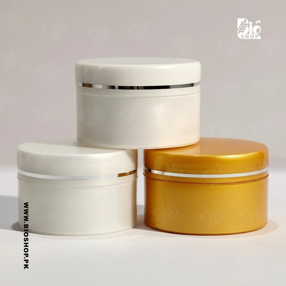 75gm Luxury Double Wall Cosmetic Cream Jar with Silver Accent
