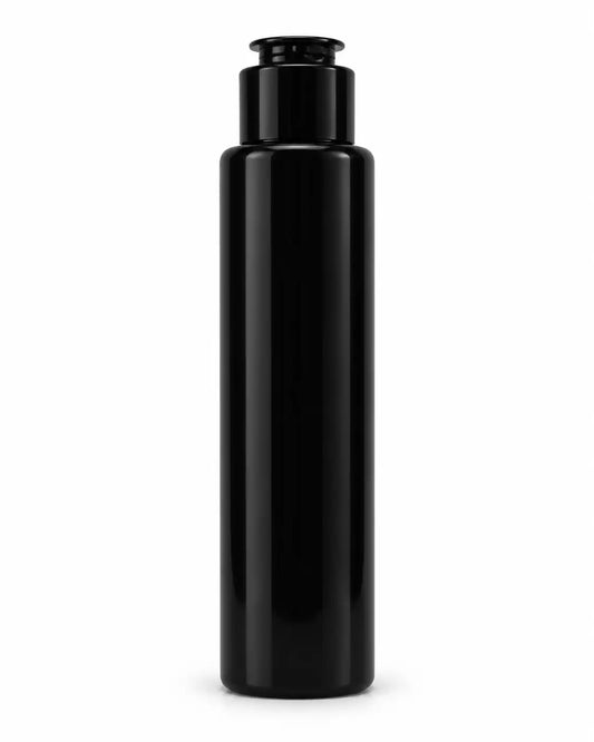 100ml Fancy Empty PET Flip Top Bottle – White, Black & Clear