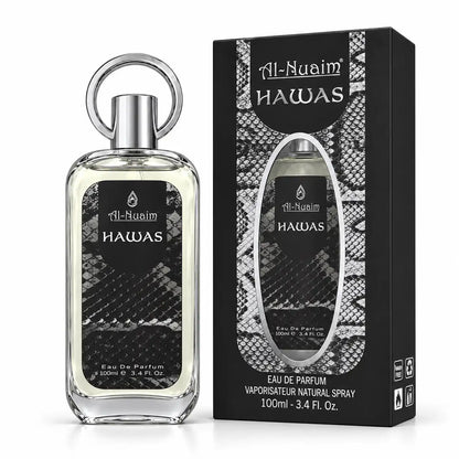 Al-Nuaim Hawas Eau De Parfum 100ml on white background