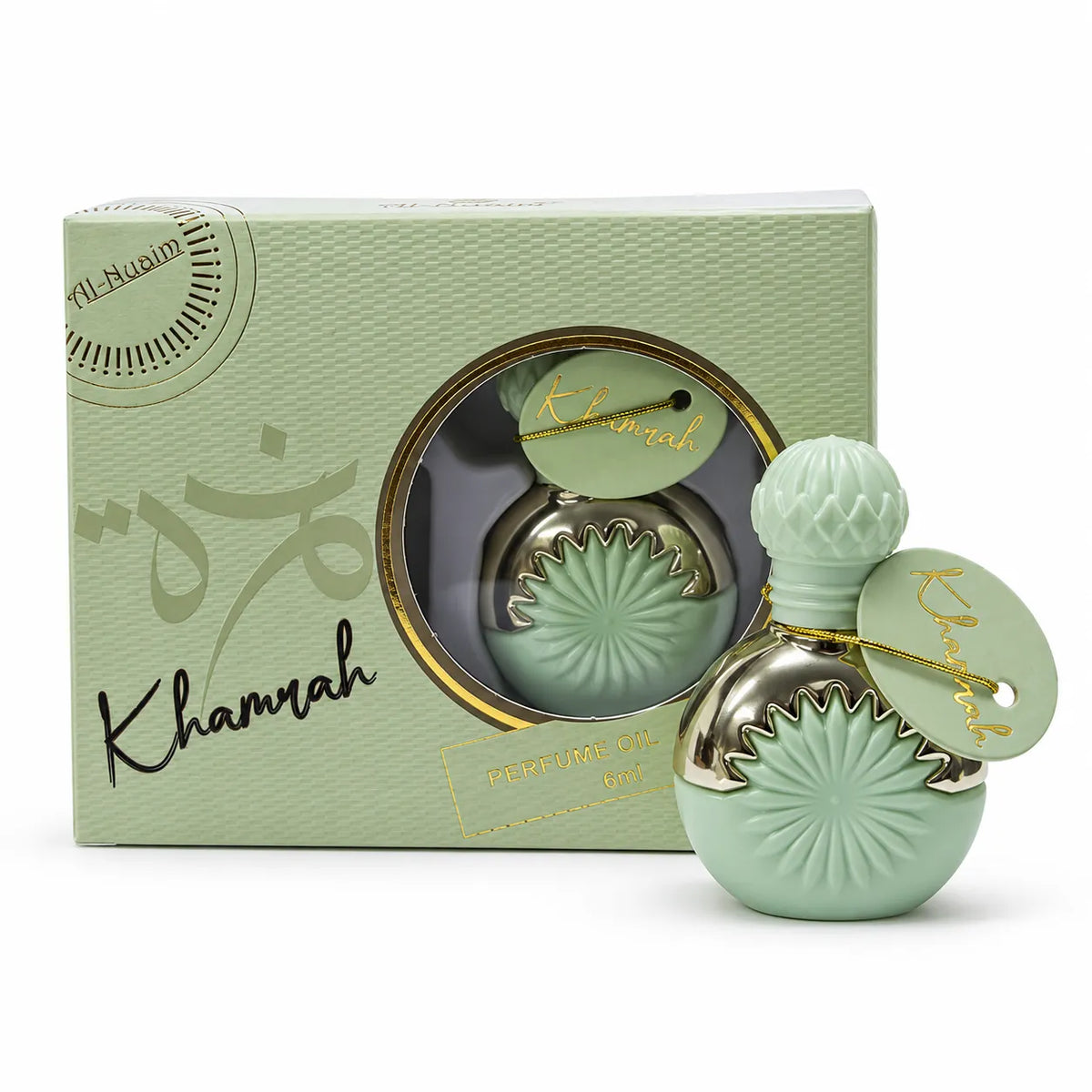 Al-Nuaim · Khamrah · PERFUME OIL ROLL ON · ℮ 9.9ml · 0% ALCOHOL