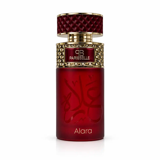 Parisbelle Alara Oasis Collection perfume bottle with gold detailing