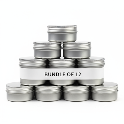 Aluminium Tin Containers – 15g & 50g Silver mate Colour| Premium Cosmetic & Balm Packaging