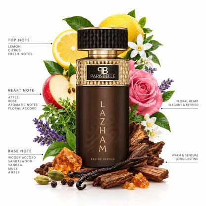 Premium Parisbelle Lazham Extrait de Parfum bottle with designer packaging