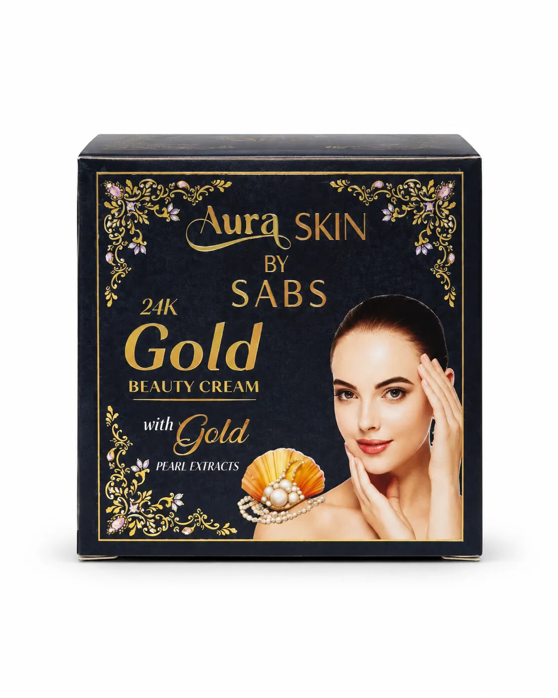 Aura Skin by SABS 24K Gold Beauty Cream with Gold & Pearl Extracts