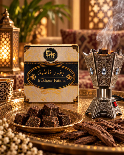 Bakhoor Fatima box with electric bakhoor burner and smoke