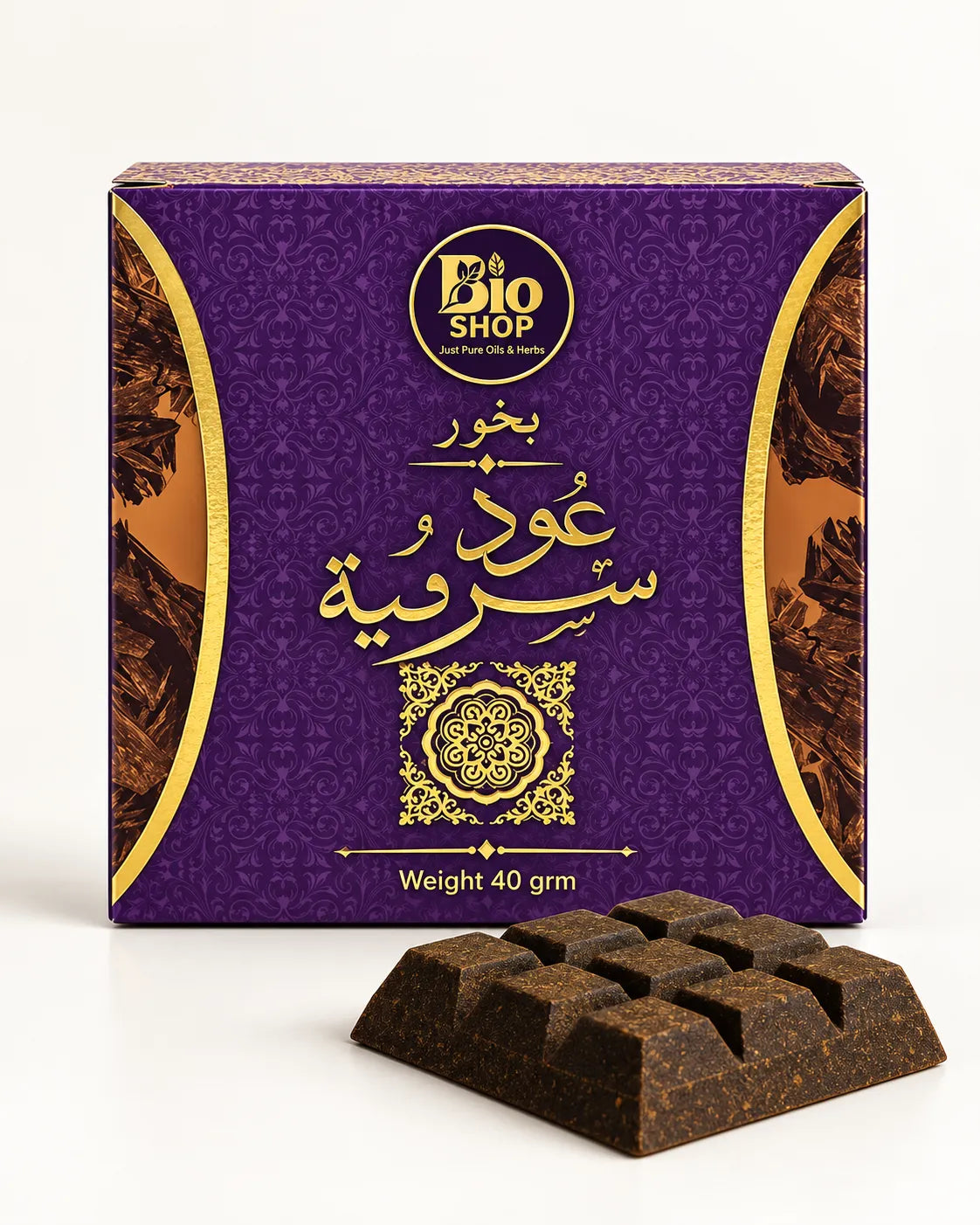 Bakhoor Oud Sharqia 40g premium Arabic incense by Bio Shop Pakistan